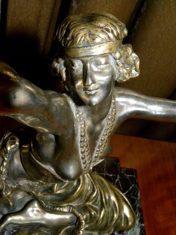 20th Century  French  Bronze Art Deco Sculpture by Claire Colinet