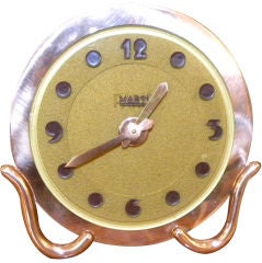Vintage Very unusual Marti art deco copper clock