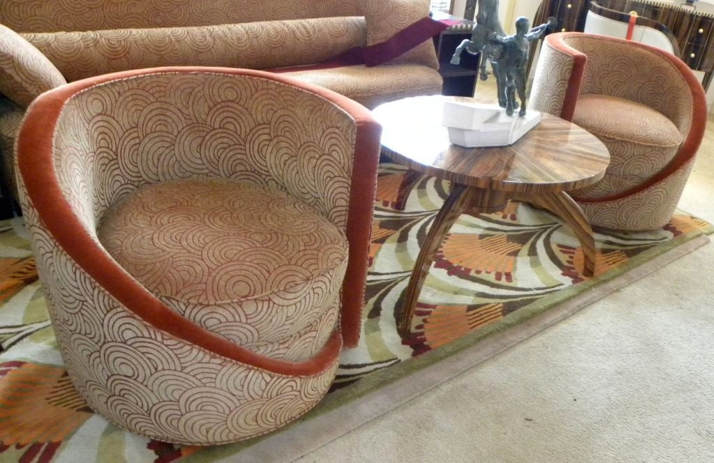 Hollywood Glamour Art Deco Chairs Unique 1