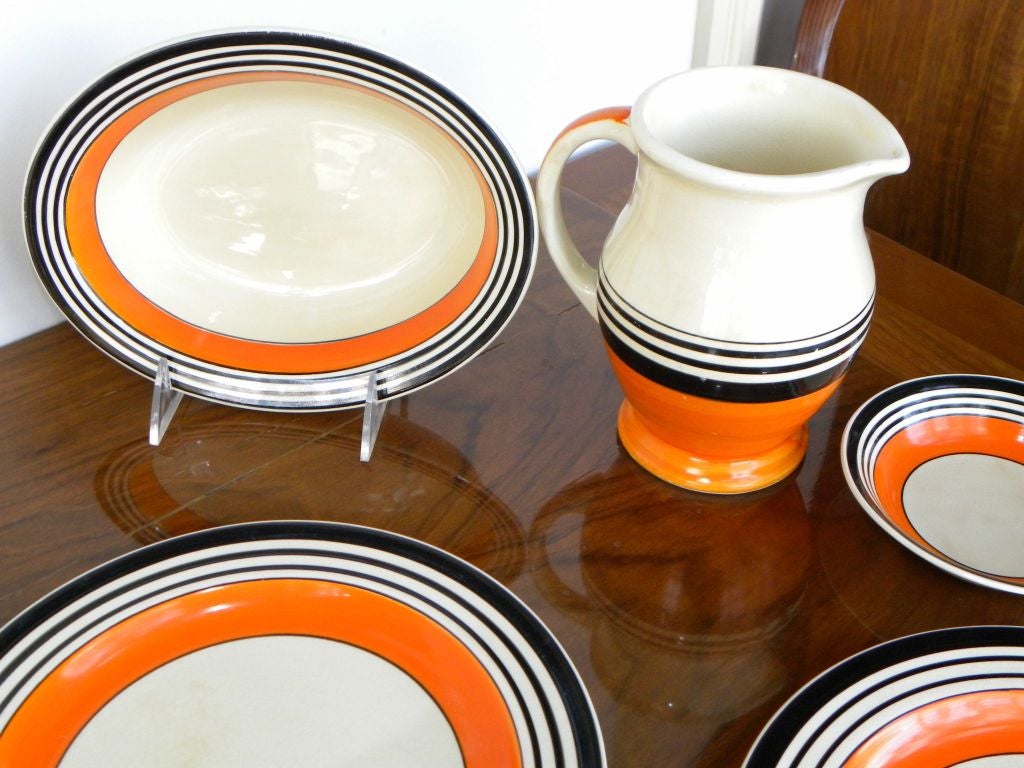 Mid-20th Century Susie Cooper Art Deco  Tableware dishes rare, Tango pattern