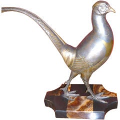 Art Deco Statue of The Pheasant, signed Rochard