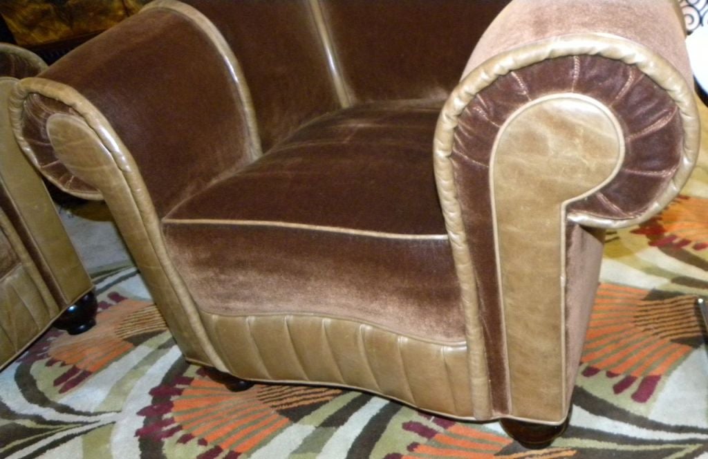 American Glamorous Art Deco Sofa and Chair Suite