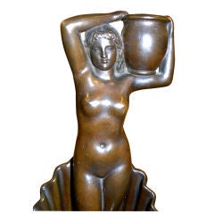 Art Deco Bronze "Venus on the Half shell"