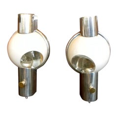 Pair of Art Deco Streamline Wall Sconces by Dreyfuss 20th Century Ltd.