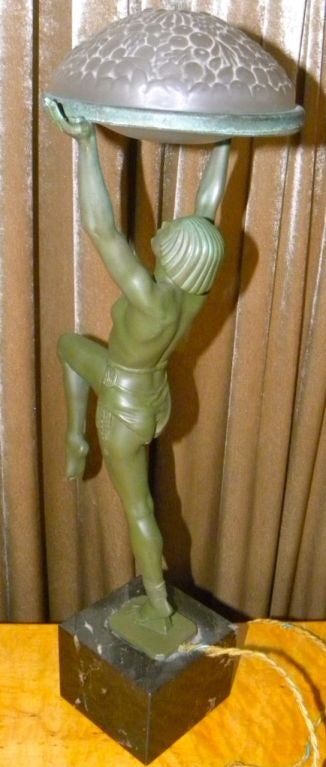 Outstanding Original French Art Deco statue by Max LeVerrier 5