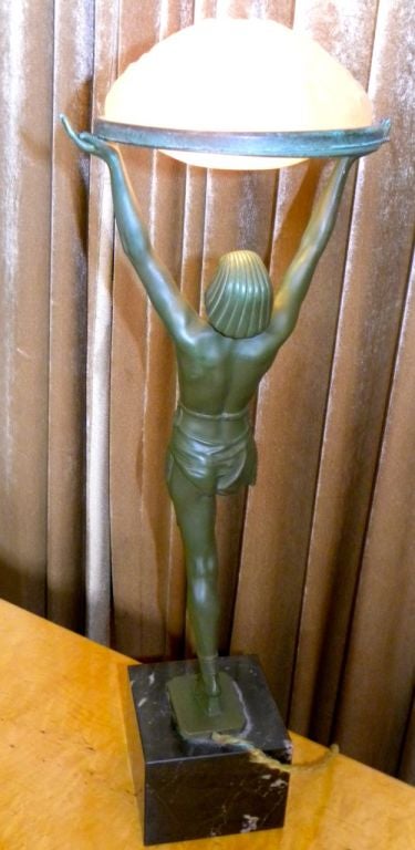 Outstanding Original French Art Deco statue by Max LeVerrier 1