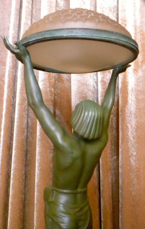 Outstanding Original French Art Deco statue by Max LeVerrier 3