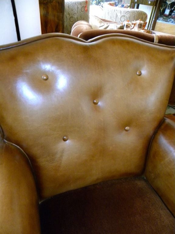Contemporary Spectacular French inspired  Mustache Club chairs