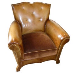 Spectacular French inspired  Mustache Club chairs