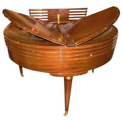 Vintage Art Deco, Streamline Design Wurlitzer Butterfly Baby Grand Piano
