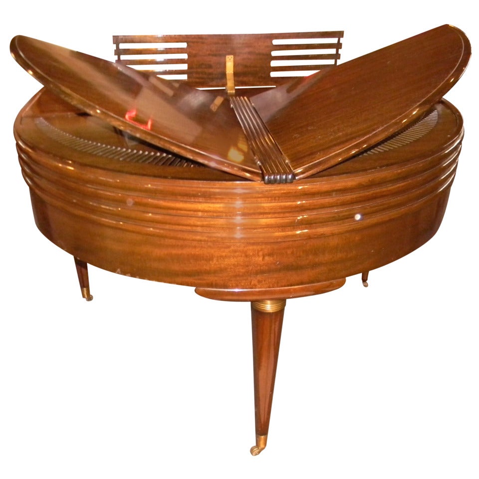 Art Deco, Streamline Design Wurlitzer Butterfly Baby Grand Piano