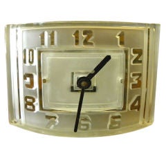 Vintage French Art Deco Moderne ATO battery clock