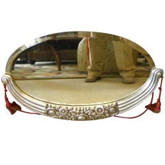 French Art Deco Mirror Silver -leaf stunning