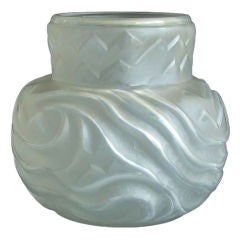 A. Hunebelle Modernist French Glass vase