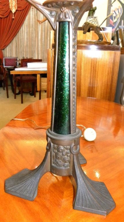 Art Nouveau to Arts and Crafts Jugendstil Style Desk or Table Lamp 2