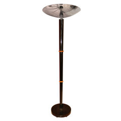 Classic Art Deco French black lacquer Floor lamp