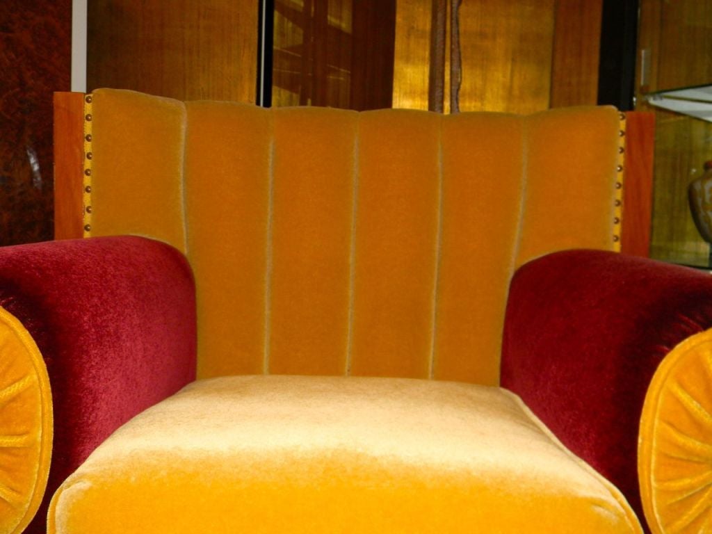 Mohair Art Deco Chair Fit for a King