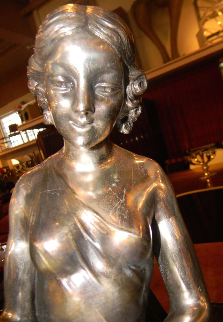 French Art Deco Statue, 