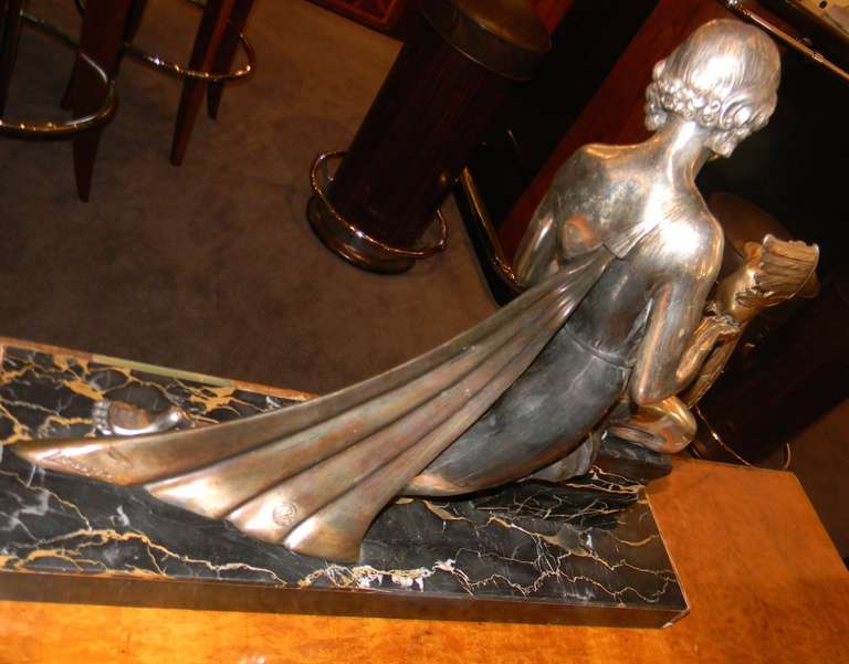 French Art Deco Statue, 