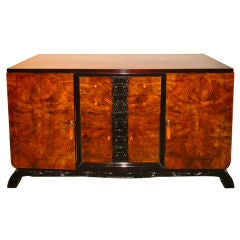 Vintage Impressive hand carved Art Deco Sideboard cabinet