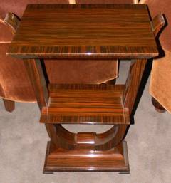 Macassar simple art deco console or side table