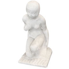 Original Art Deco Nude in Marble by Joe Descomps 4