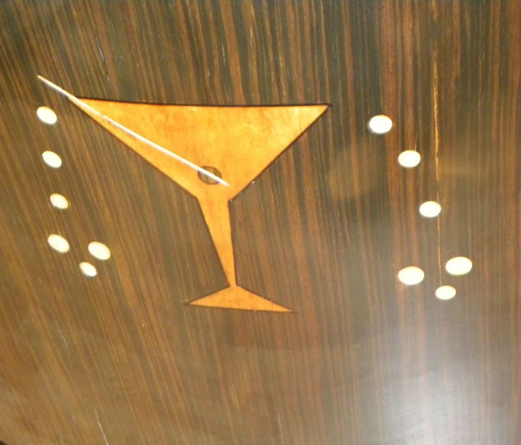 Wood Great Art Deco Martini Bar