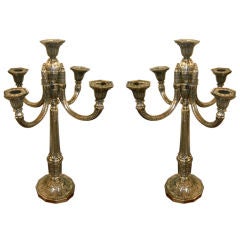 Classic Art Deco Pair of Candelabras of the highest quality!