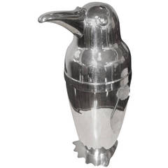 Napier Silver Plated Penguin Cocktail Shaker, 1936