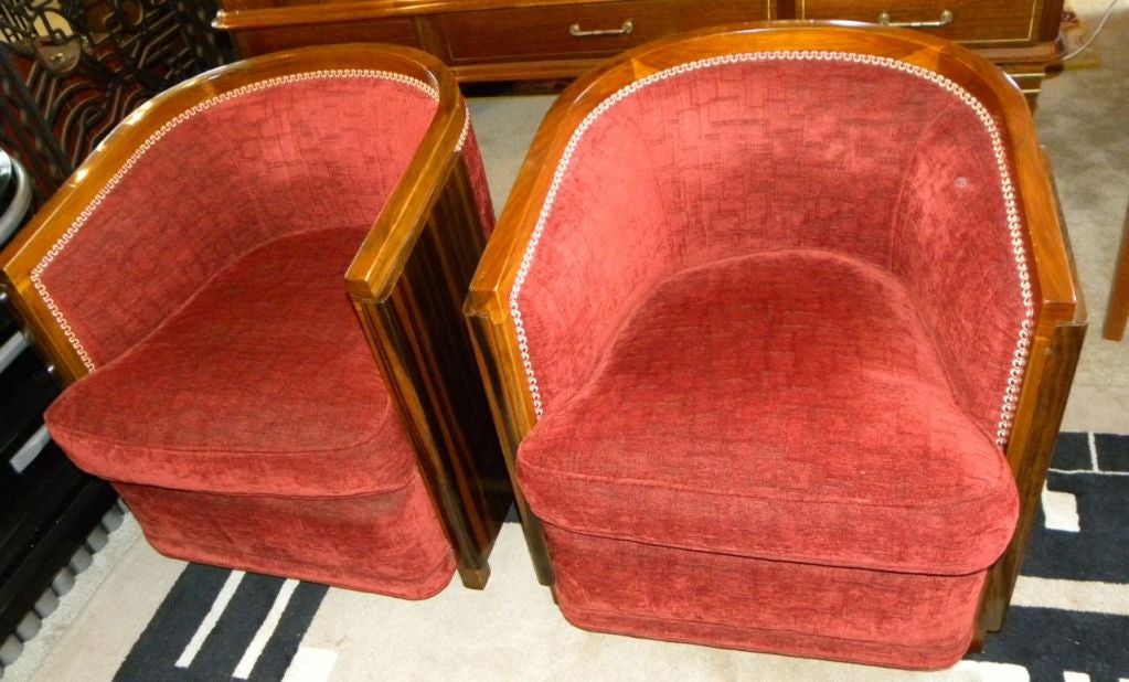 South American Stunning Art Deco Tub - Club chairs