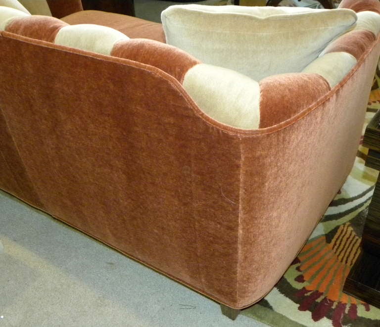 Channel Back Art Deco Sofa Restored 3