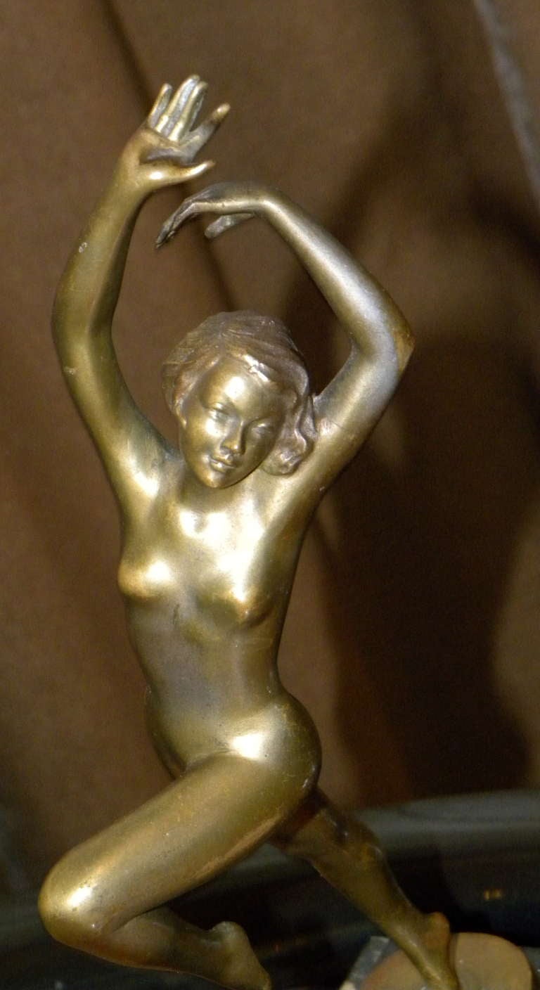 Bronze Art Deco Nude Dancer by Austrian Artist Josef Lorenzl 3