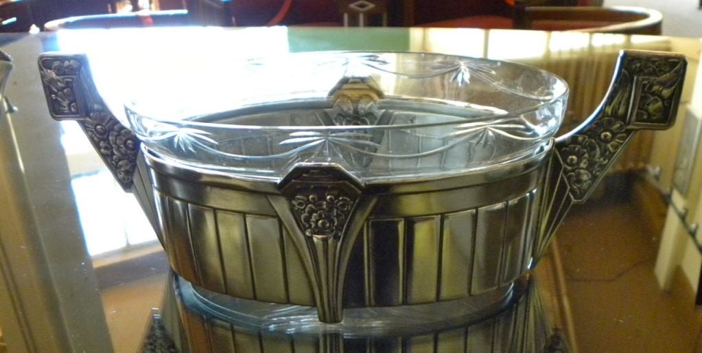 Art Nouveau & Art Deco German Silver Bow-Compote WMF