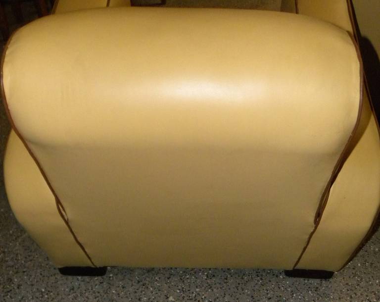 French Style Streamline Club Chairs Art Deco 3