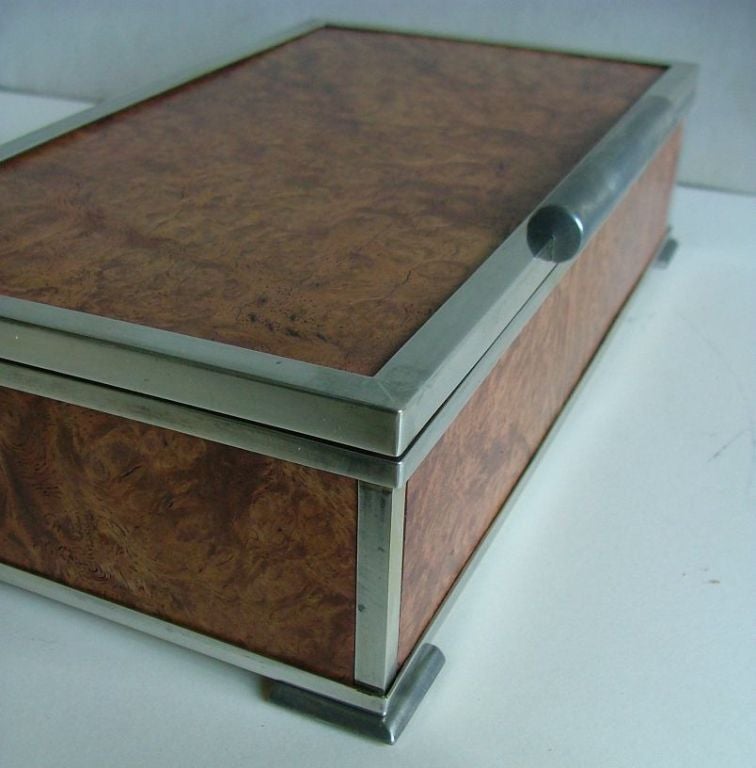 French Gustave Keller Paris Art Deco Cigarette Trinket Box 4