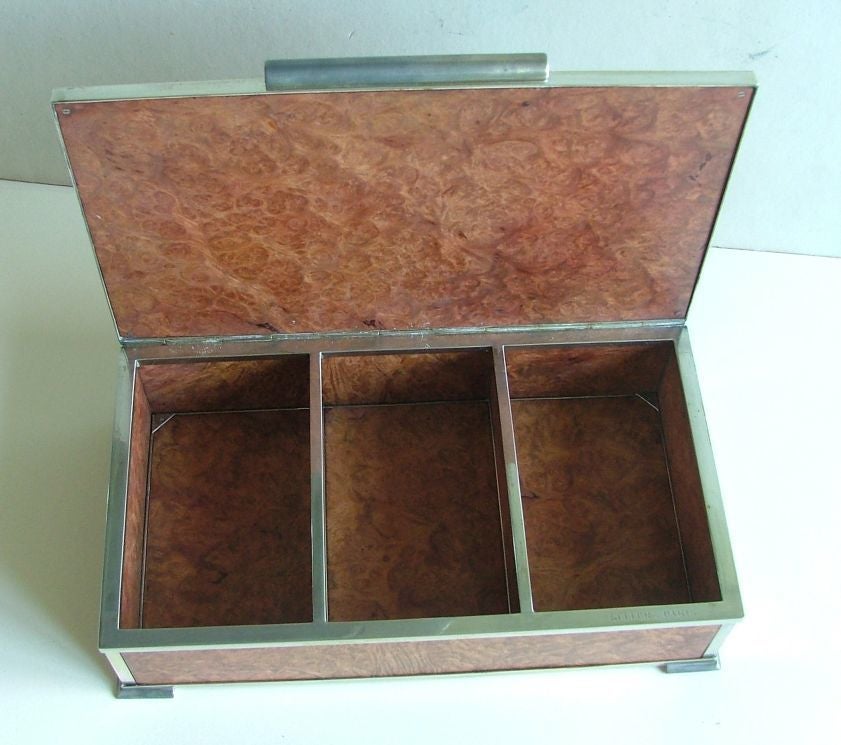 French Gustave Keller Paris Art Deco Cigarette Trinket Box 2
