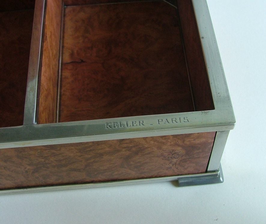 French Gustave Keller Paris Art Deco Cigarette Trinket Box 3