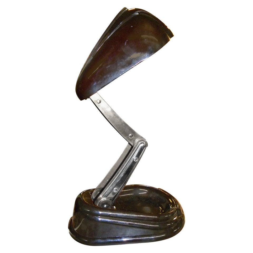 Original Postwar French Jumo Art Deco Desk Bakelite Lamp