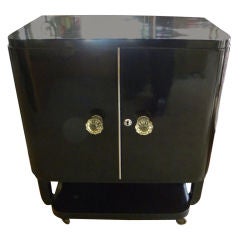 Vintage Wonderful Black lacquer mini-bar- a Hollywood classic