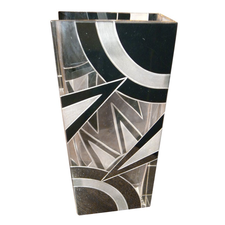 ZIg Zag Petite Czech Vase by Palda at 1stdibs