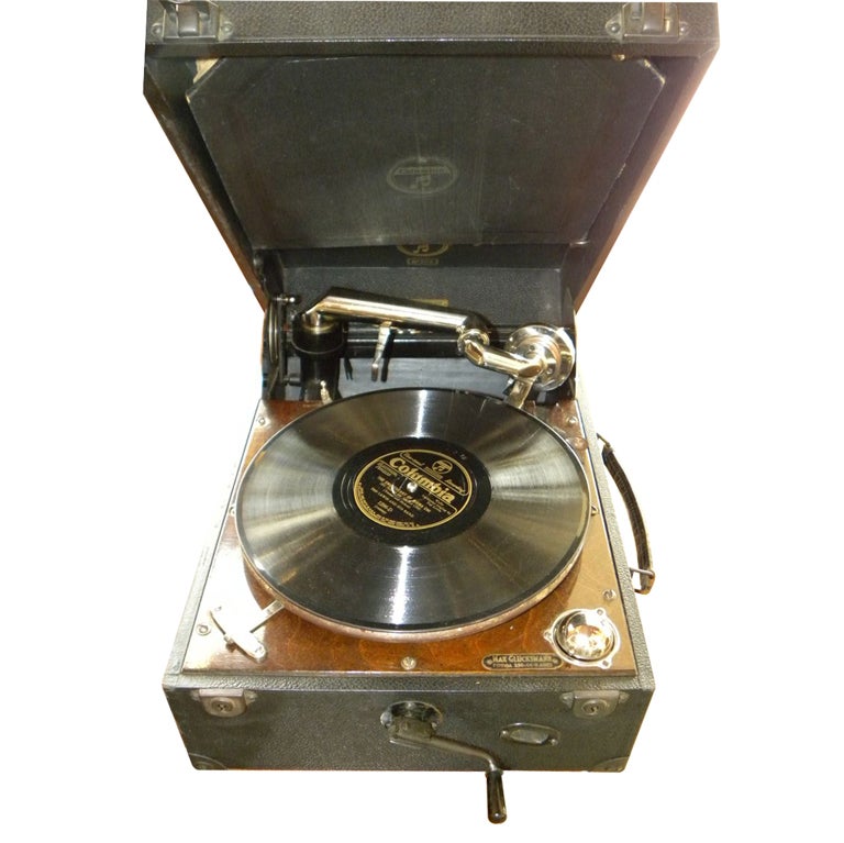 Unique high quality original "Columbia" gramophone record-player