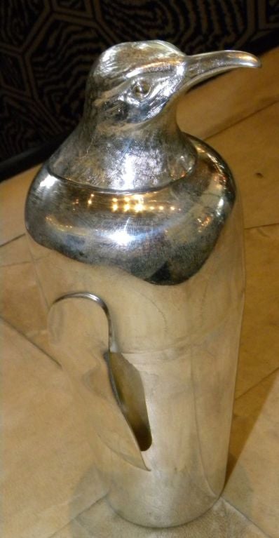 Famous Art Deco Napier Penguin cocktail shaker