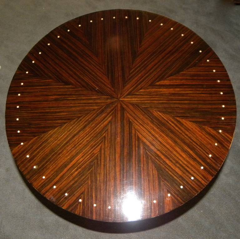 Argentine Macassar with Inlay Art Deco Side Table