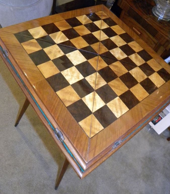 Fabulous Art Deco Game and Card Table Combo at 1stDibs art deco card