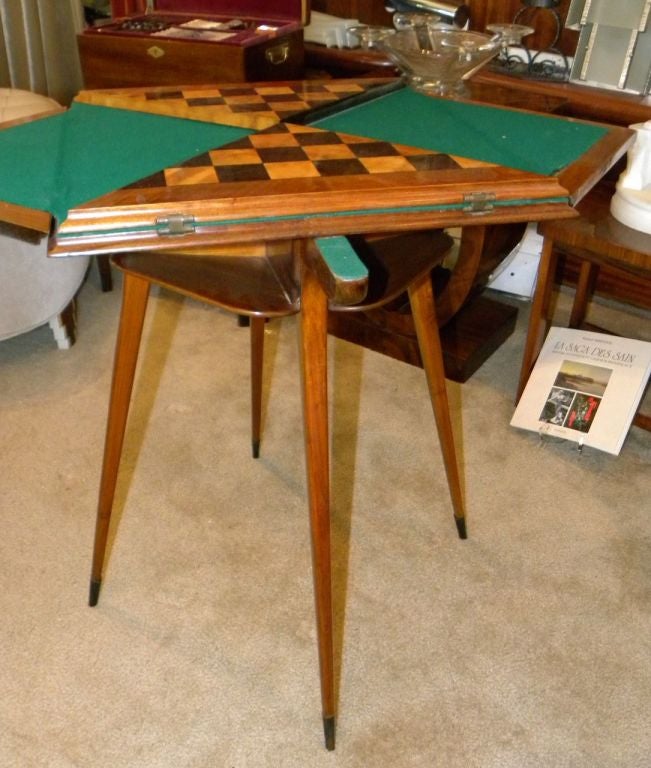 Fabulous Art Deco Game and Card Table Combo at 1stDibs art deco card