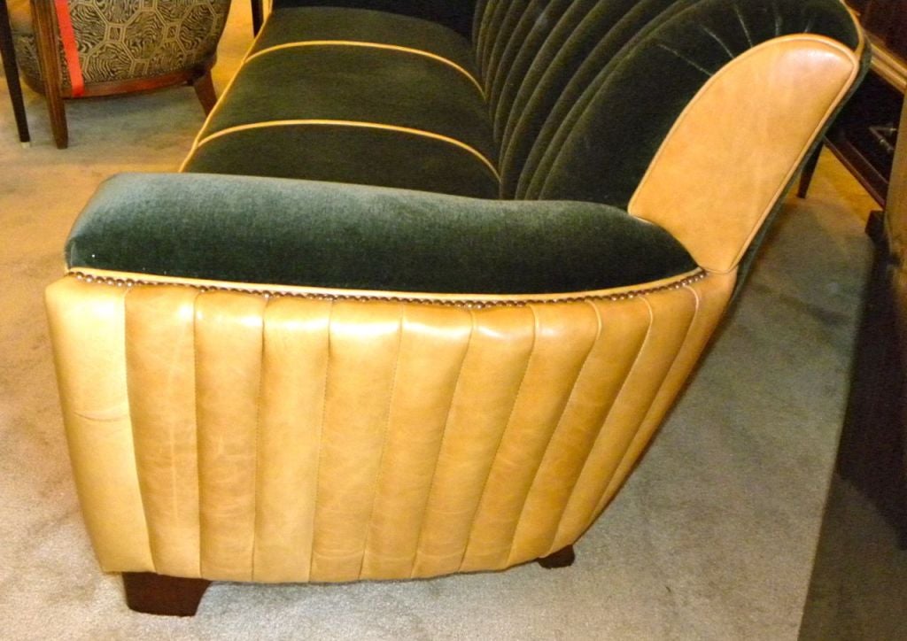 Wood Fabulous Hollywood Glamour Custom Restoration Sofa