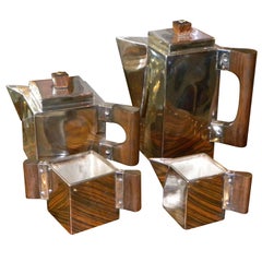 Used Outstanding Unique Cubist Coffee/Tea Service H.L. Linton, Paris