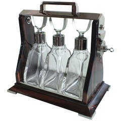 French Art Deco Tantalus Liquor Cabinet in Macassar