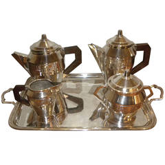 French Classic 5 piece Art Deco Coffee Tea Service