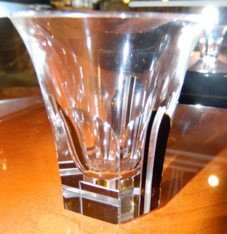 Modernist Black Gold Czech Glass Decanter Set Art Deco at 1stDibs